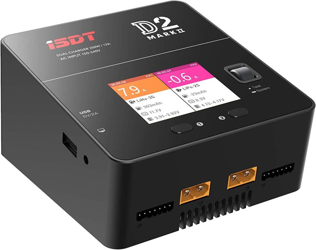 ISDT D2 Duo 200W Dual Channel AC/DC Battery Charger
