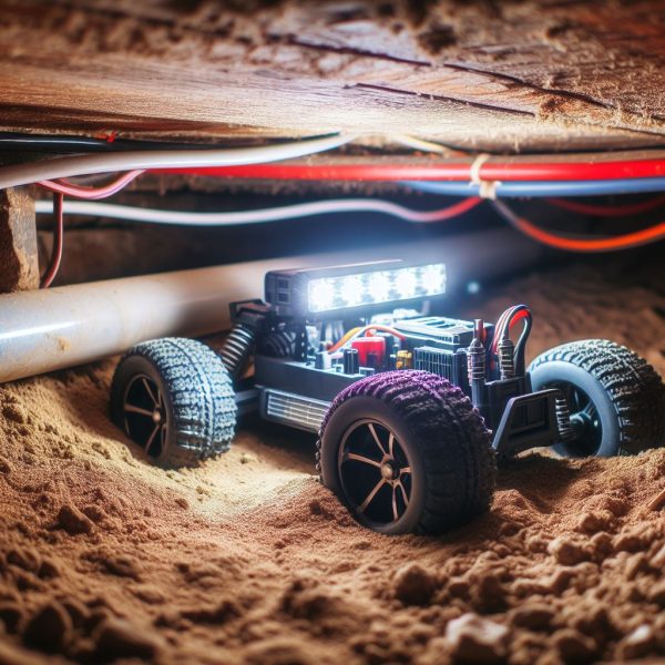 Using RC Cars for Crawl Space Inspection